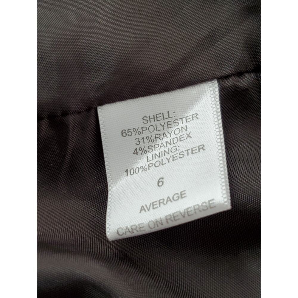 NEW YORK & CO Women's Brown Blazer Sz 6 - Picture 10 of 11